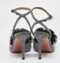 Aquazzura Pre-owned Fabric heels Gray Dames - Thumbnail 4