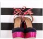 Aquazzura Pre-owned Fabric heels Pink Dames - Thumbnail 2