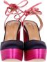 Aquazzura Pre-owned Fabric heels Pink Dames - Thumbnail 3