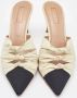 Aquazzura Pre-owned Fabric mules Beige Dames - Thumbnail 3