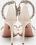 Aquazzura Pre-owned Fabric sandals Beige Dames - Thumbnail 4