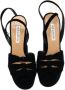 Aquazzura Pre-owned Fabric sandals Black Dames - Thumbnail 2