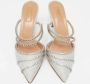 Aquazzura Pre-owned Fabric sandals Gray Dames - Thumbnail 2