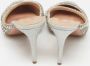 Aquazzura Pre-owned Fabric sandals Gray Dames - Thumbnail 4