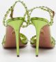 Aquazzura Pre-owned Fabric sandals Green Dames - Thumbnail 5