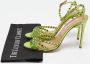 Aquazzura Pre-owned Fabric sandals Green Dames - Thumbnail 9