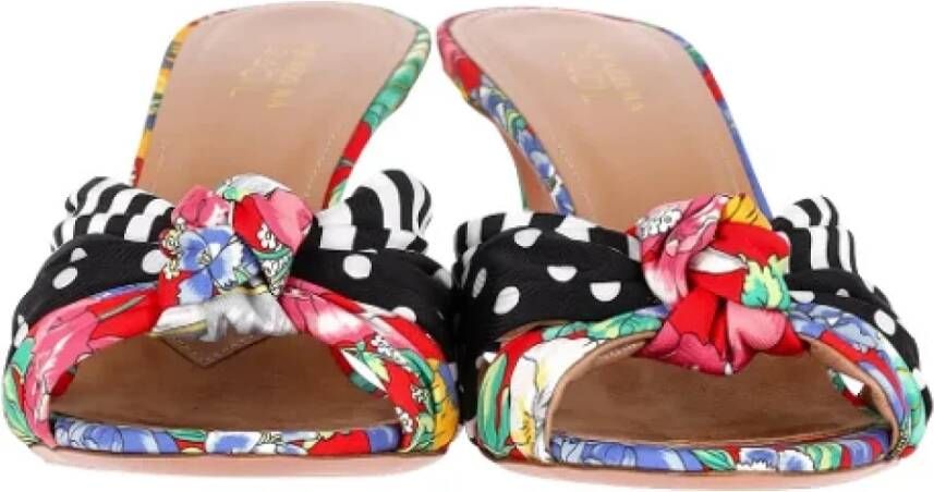 Aquazzura Pre-owned Fabric sandals Multicolor Dames