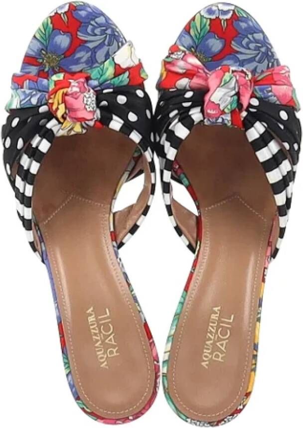 Aquazzura Pre-owned Fabric sandals Multicolor Dames