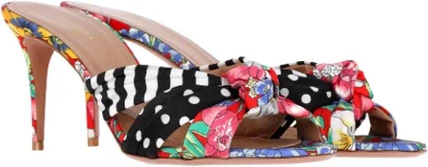 Aquazzura Pre-owned Fabric sandals Multicolor Dames