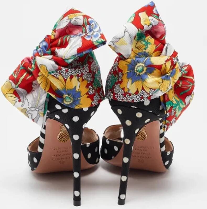 Aquazzura Pre-owned Fabric sandals Multicolor Dames