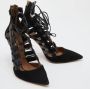 Aquazzura Pre-owned Leather boots Black Dames - Thumbnail 3