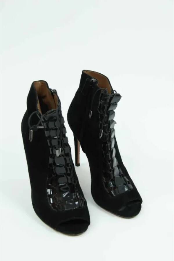 Aquazzura Pre-owned Leather boots Black Dames