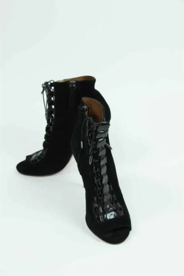 Aquazzura Pre-owned Leather boots Black Dames