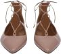 Aquazzura Pre-owned Leather flats Beige Dames - Thumbnail 2