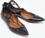 Aquazzura Pre-owned Leather flats Black Dames - Thumbnail 4