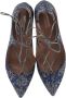 Aquazzura Pre-owned Leather flats Blue Dames - Thumbnail 8