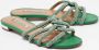 Aquazzura Pre-owned Leather flats Green Dames - Thumbnail 3