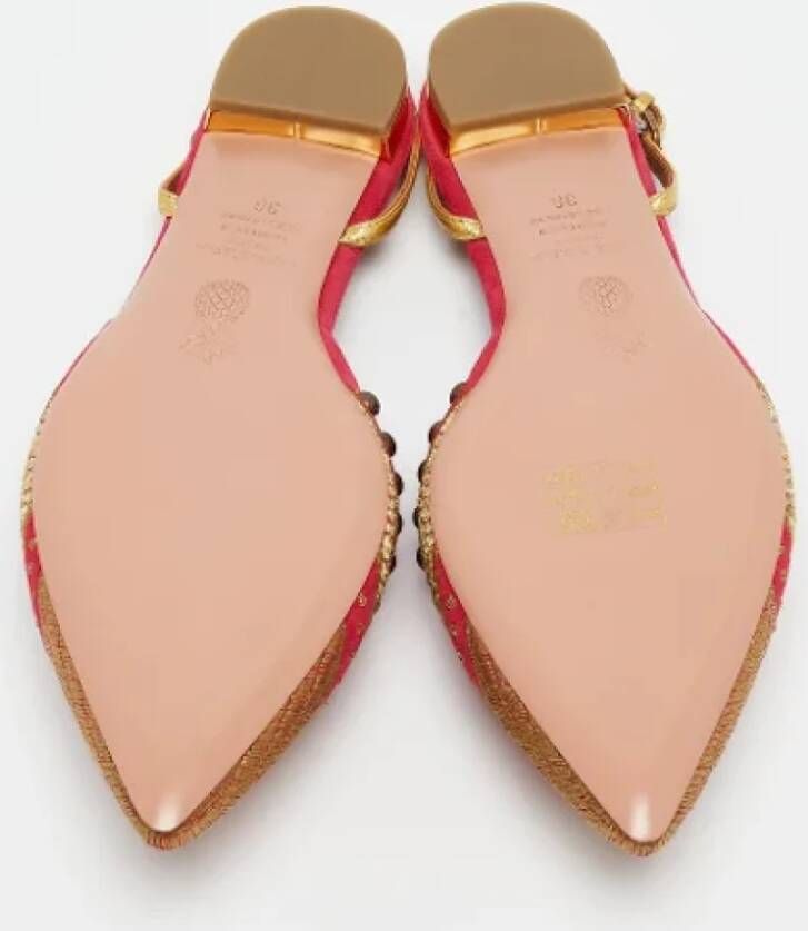 Aquazzura Pre-owned Leather flats Multicolor Dames