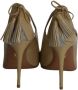 Aquazzura Pre-owned Leather heels Beige Dames - Thumbnail 4