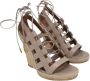 Aquazzura Pre-owned Leather heels Beige Dames - Thumbnail 2