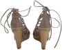 Aquazzura Pre-owned Leather heels Beige Dames - Thumbnail 4