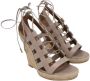 Aquazzura Pre-owned Leather heels Beige Dames - Thumbnail 2