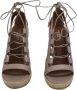 Aquazzura Pre-owned Leather heels Beige Dames - Thumbnail 3