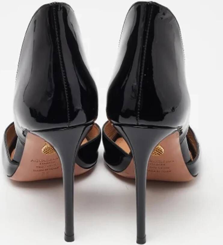 Aquazzura Pre-owned Leather heels Black Dames