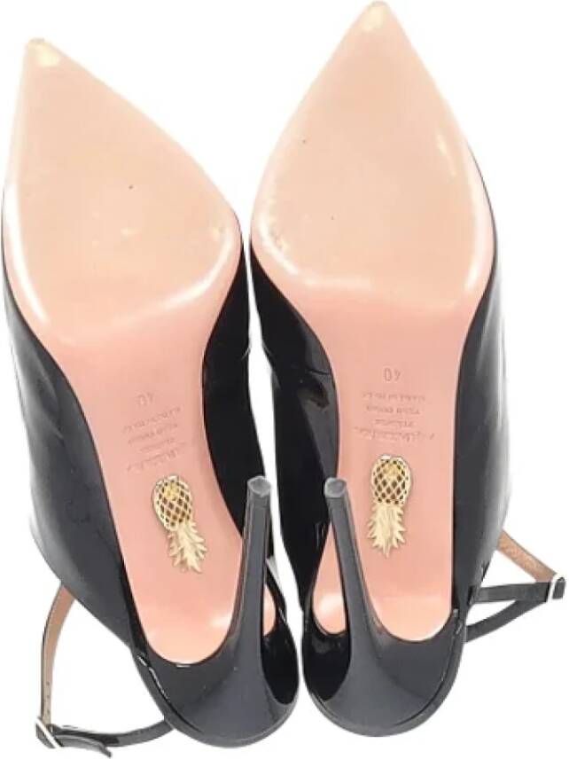 Aquazzura Pre-owned Leather heels Black Dames