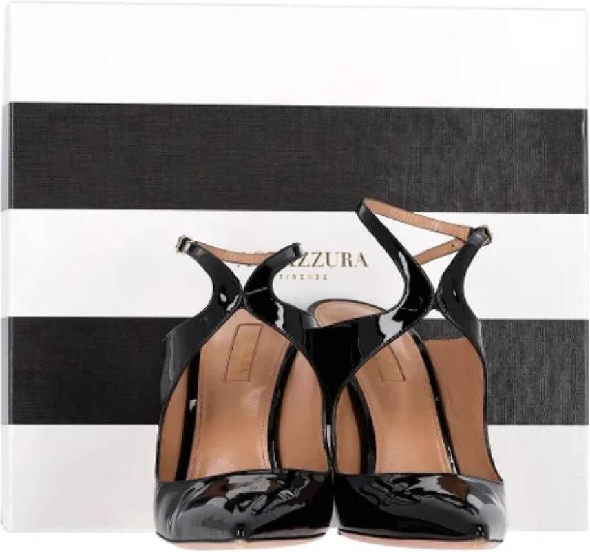 Aquazzura Pre-owned Leather heels Black Dames