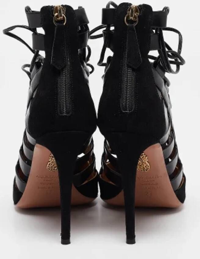 Aquazzura Pre-owned Leather heels Black Dames