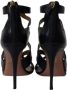 Aquazzura Pre-owned Leather heels Black Dames - Thumbnail 4