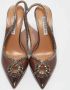 Aquazzura Pre-owned Leather heels Gray Dames - Thumbnail 2