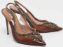 Aquazzura Pre-owned Leather heels Gray Dames - Thumbnail 3