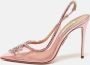 Aquazzura Pre-owned Leather heels Pink Dames - Thumbnail 2