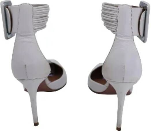 Aquazzura Pre-owned Leather heels White Dames