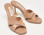 Aquazzura Pre-owned Leather sandals Beige Dames - Thumbnail 3