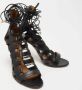 Aquazzura Pre-owned Leather sandals Black Dames - Thumbnail 4