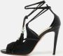 Aquazzura Pre-owned Leather sandals Black Dames - Thumbnail 2