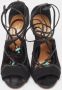 Aquazzura Pre-owned Leather sandals Black Dames - Thumbnail 2