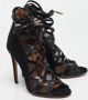 Aquazzura Pre-owned Leather sandals Black Dames - Thumbnail 4