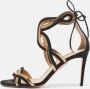 Aquazzura Pre-owned Leather sandals Black Dames - Thumbnail 2