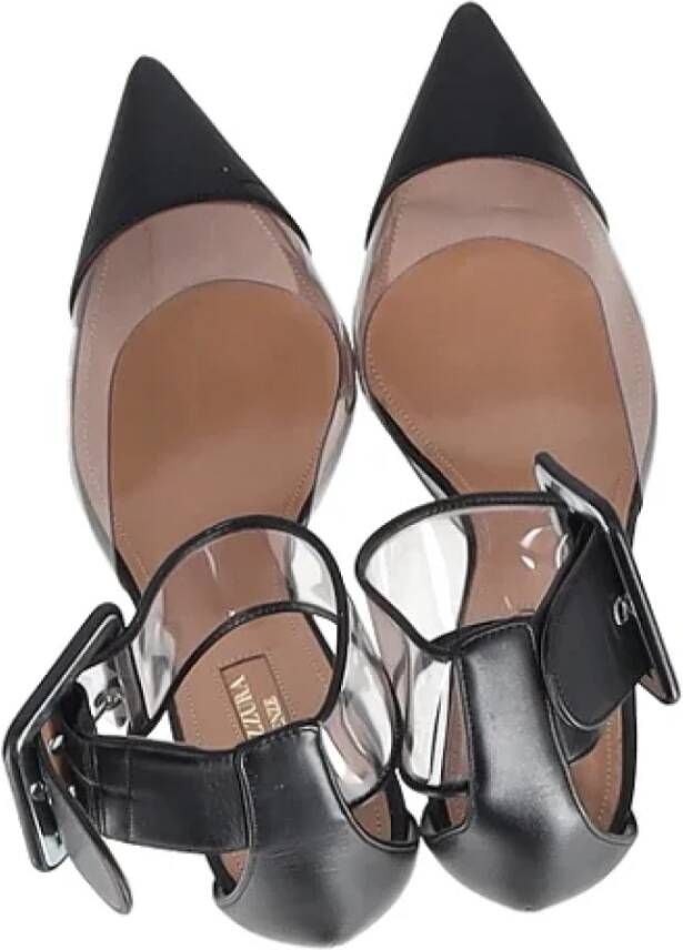 Aquazzura Pre-owned Leather sandals Black Dames