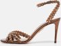 Aquazzura Pre-owned Leather sandals Brown Dames - Thumbnail 2