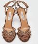 Aquazzura Pre-owned Leather sandals Brown Dames - Thumbnail 3