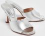 Aquazzura Pre-owned Leather sandals Gray Dames - Thumbnail 2