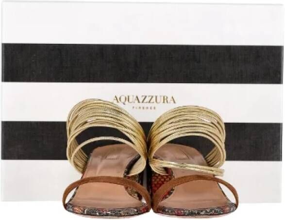 Aquazzura Pre-owned Leather sandals Multicolor Dames