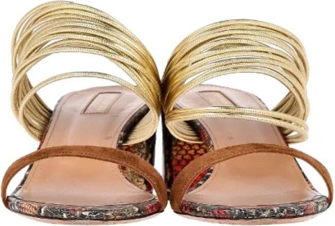 Aquazzura Pre-owned Leather sandals Multicolor Dames