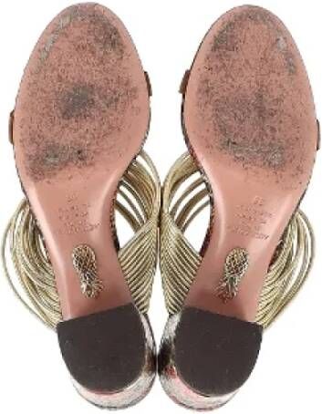 Aquazzura Pre-owned Leather sandals Multicolor Dames