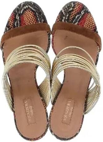 Aquazzura Pre-owned Leather sandals Multicolor Dames